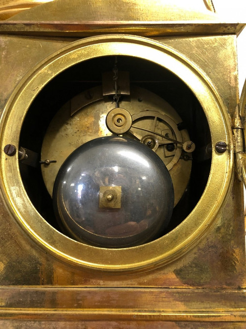 Gilt Bronze Pendulum Empire Restoration
