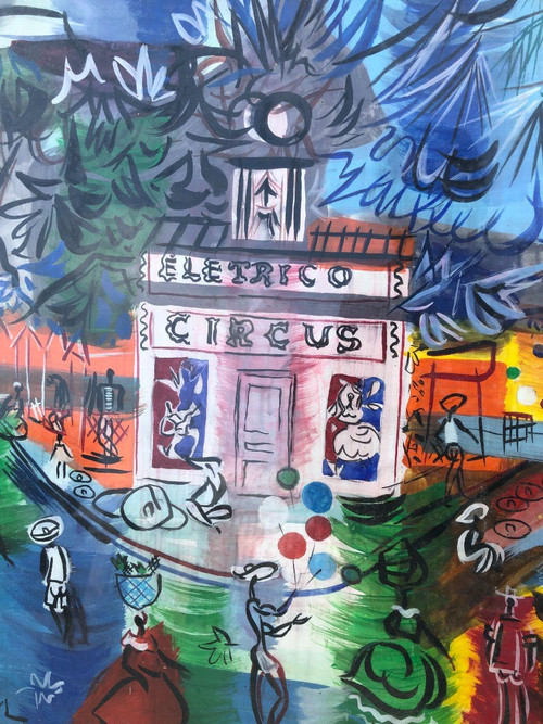 Jean Tranchant - 1970 - Bahia - Vue De l'Electrico Circus Au Brésil