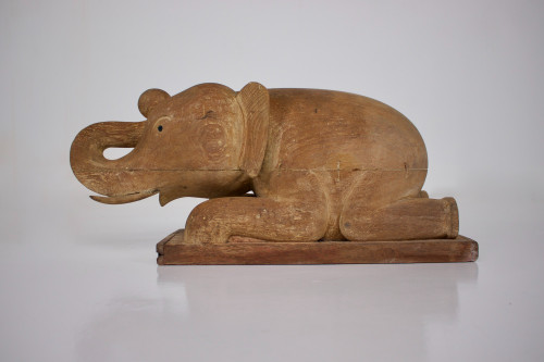 Elefante intagliato, Birmania