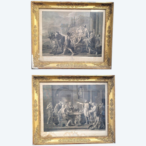 Ulisse, Licurgo, 2 Incisioni, Fine XVIII Secolo Inizio XIX Secolo