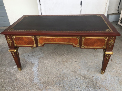 Bureau Plat style Louis XIV  Napoléon III Fabrication Krieger Faubourg Saint Antoine  Vers 1850