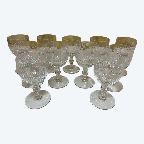 11 Baccarat Renaissance white wine or port glasses