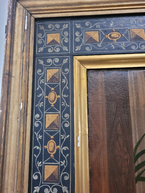 *Offre spéciale *Reines au Palais,  Grande Huile Sur Toile, XIXème Siècle