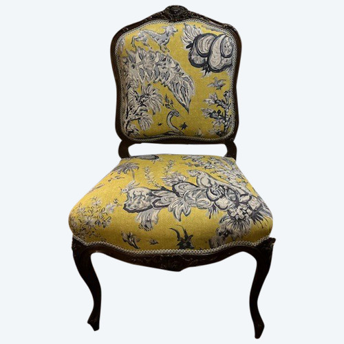 Très belle chaise de salon en palissandre d'époque Napoléon III 
