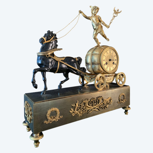 Claude Galle: Raro orologio Char De Mercure, periodo Impero.