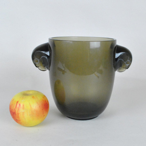 R Lalique, Vase Albert Ou Aux 'têtes De Faucons', Art Nouveau, 20th century