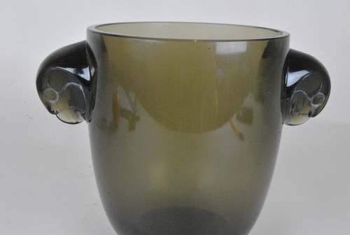 R Lalique, Vase Albert Ou Aux 'têtes De Faucons', Art Nouveau, 20th century