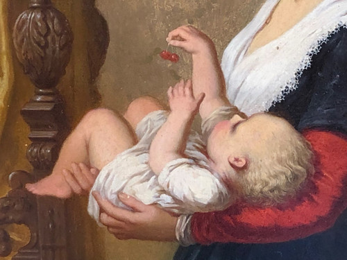 Désiré Oscar Van Franckenberg ( 1822- 1907) Huile Sur Panneau - XIXéme
