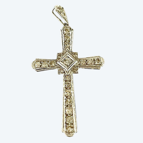 Ancienne Croix En Or Diamants