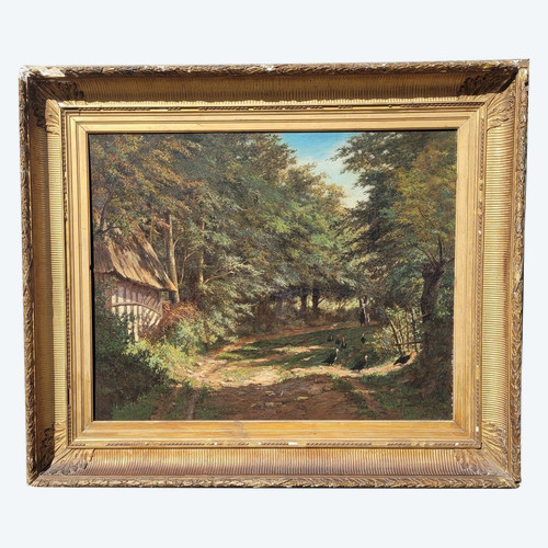 Ecole De Barbizon, Paysage De Sous-bois, XIXème Siècle