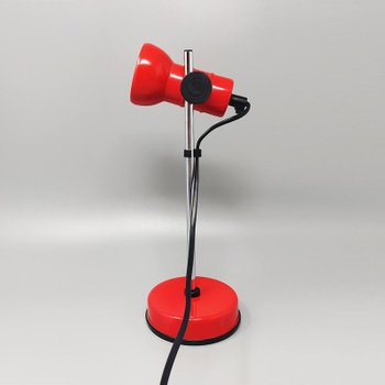 Superb 1970s red table lamp by Veneta Lumi