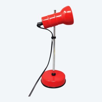 Superb 1970s red table lamp by Veneta Lumi