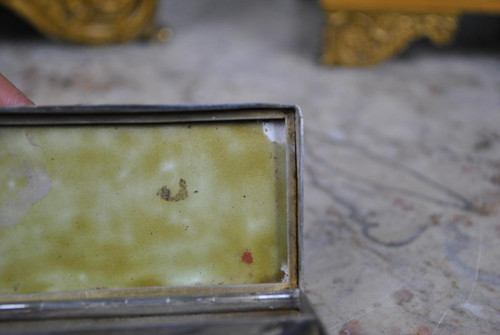 Scatola in Argento Smaltato