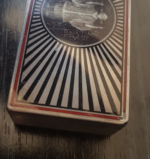 Scatola in Argento Smaltato