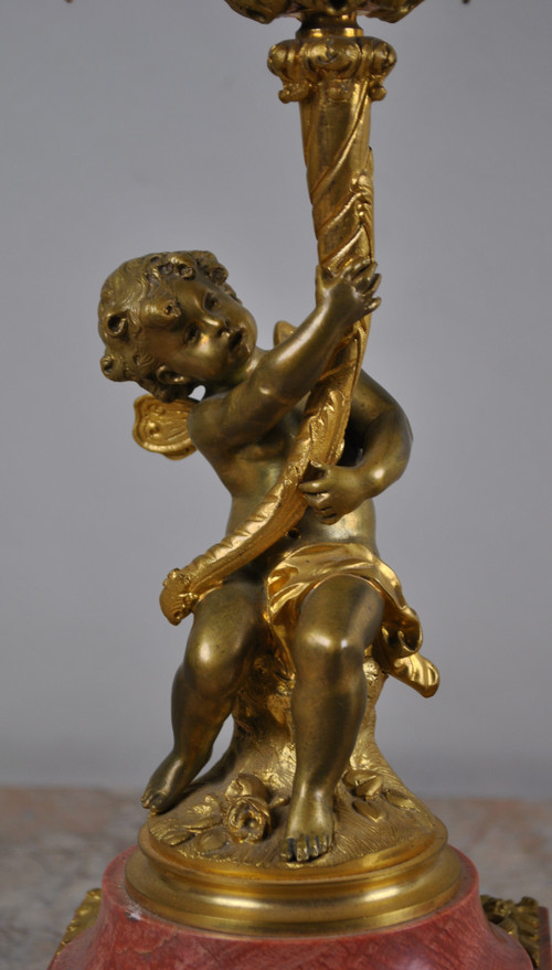 *special offer*2 candelabri in bronzo per bambini