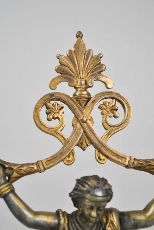 *Offre spéciale  *Coppia di candelabri nubiani, XIX secolo