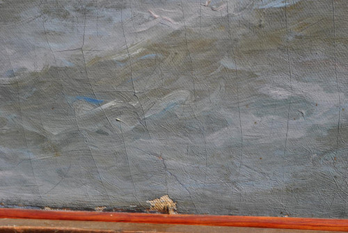 *Offre spéciale *Fischer an der Küste von Marseille, J Suchet, Öl auf Leinwand, 19. Jahrhundert