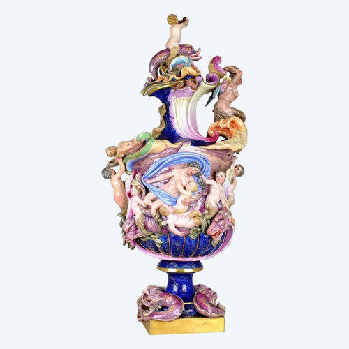 *Offre spéciale *Grande Aiguière En Porcelaine, Allemagne? XIXème Siècle