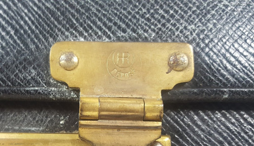 Cofanetto da toilette in cristallo e argento, monogrammato, XIX secolo