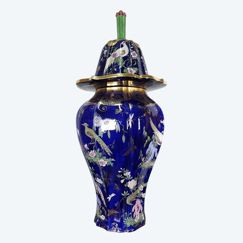 *Offre spéciale*Mason's Patent Ironstone China, Grand vase en "pierre de fer", début XIXème siècle