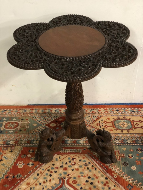 Tavolino Thai - Legno esotico, inizi del XX secolo