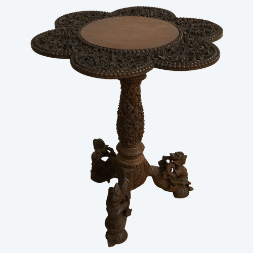 Tavolino Thai - Legno esotico, inizi del XX secolo