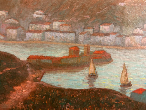 Ed . Poulain - Vue D’un Port Daté 1920 - Huile Sur Toile