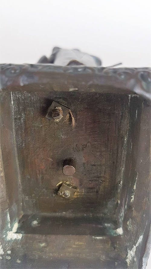 Coccodrillo cinese in bronzo, modello raro di H Galy, XIX secolo
