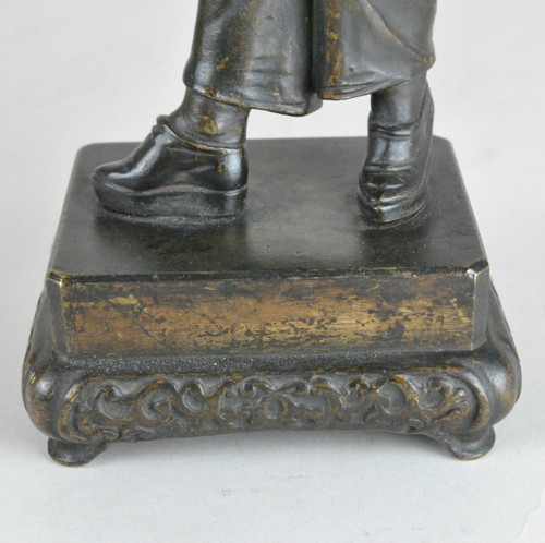 Coccodrillo cinese in bronzo, modello raro di H Galy, XIX secolo