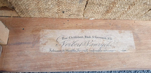 *Offre spéciale*Billardbank aus Palisander, Van Rycke, 19. Jahrhundert