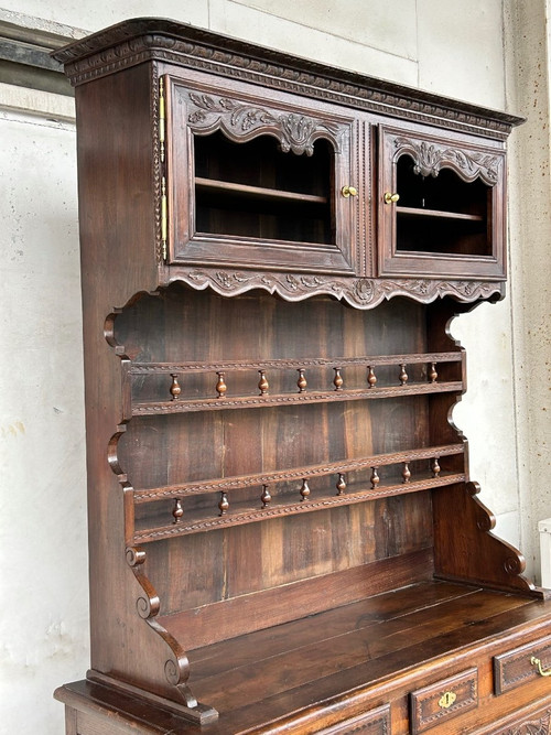 Buffet Vaisselier Normand En Frêne De Style Louis XV époque XIXéme Siècle