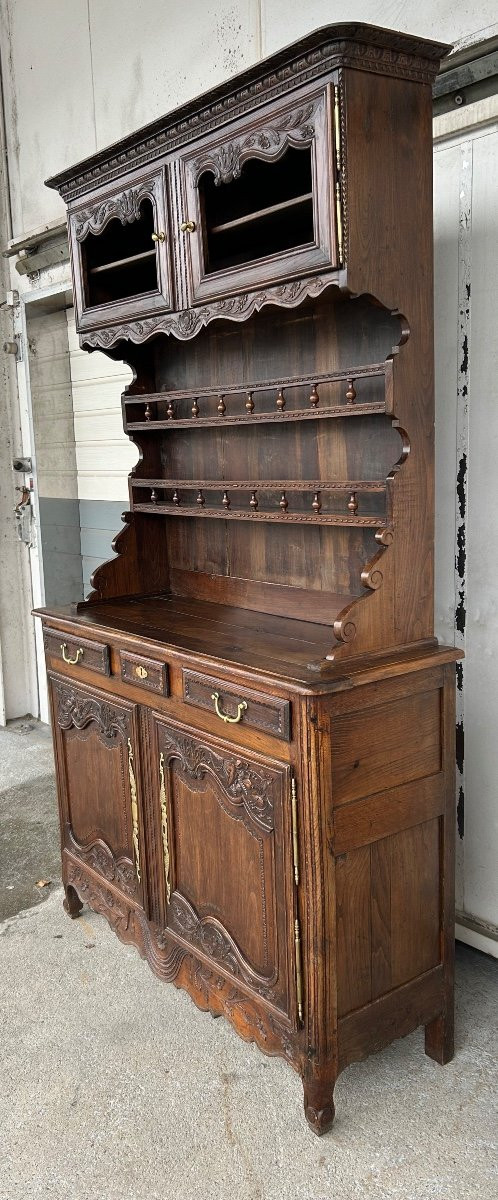 Buffet Vaisselier Normand En Frêne De Style Louis XV époque XIXéme Siècle