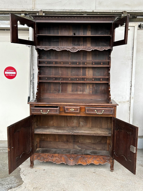 Buffet Vaisselier Normand En Frêne De Style Louis XV époque XIXéme Siècle