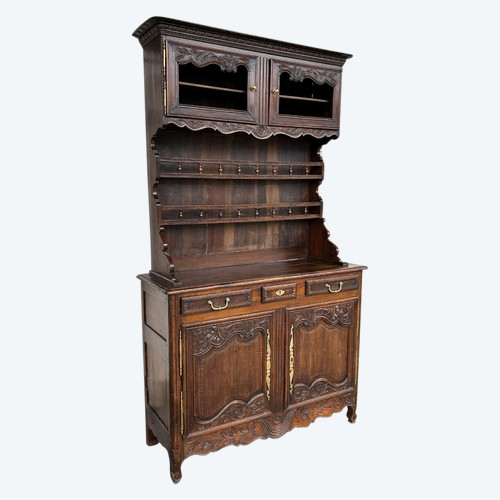 Buffet Vaisselier Normand En Frêne De Style Louis XV époque XIXéme Siècle