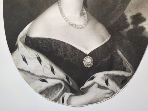 L'imperatrice Eugenia moglie di Napoleone III 19a incisione