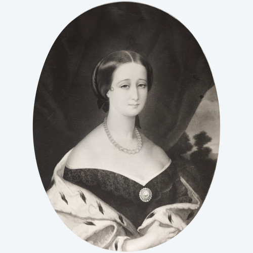 L'imperatrice Eugenia moglie di Napoleone III 19a incisione