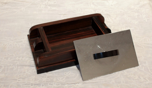 Art Deco rosewood and metal box circa 1930