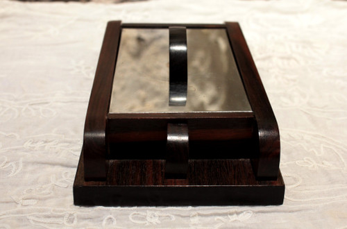 Art Deco rosewood and metal box circa 1930
