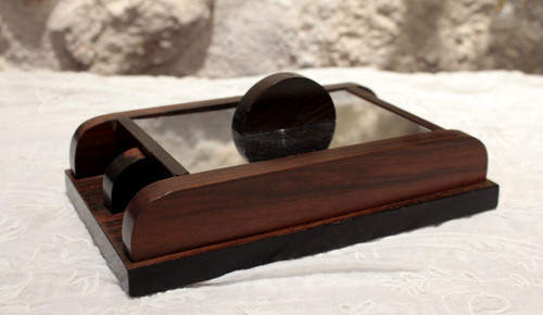 Art Deco rosewood and metal box circa 1930