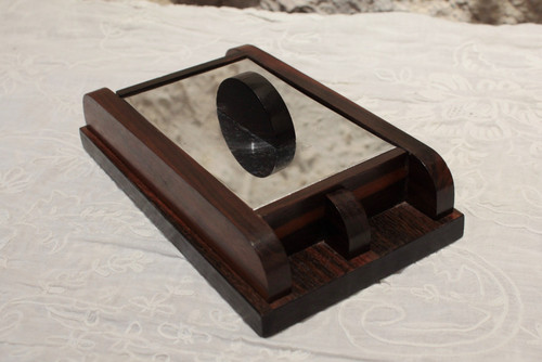 Art Deco rosewood and metal box circa 1930