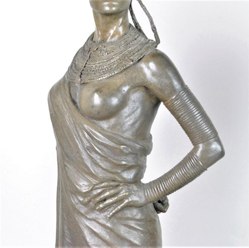 *Offre spéciale*Coppia di Grandi Bronzi di Massai, XX Secolo