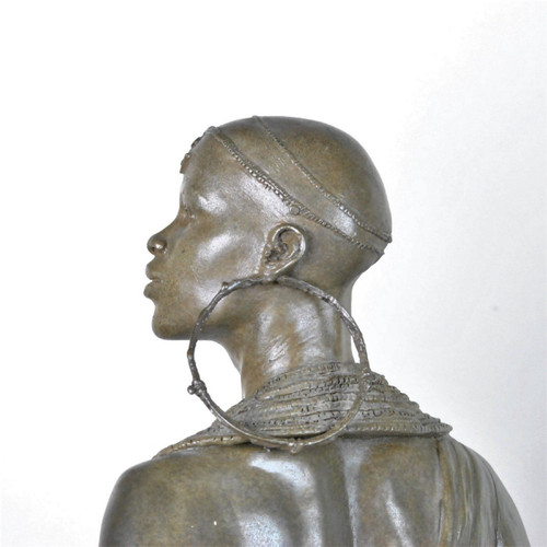*Offre spéciale*Coppia di Grandi Bronzi di Massai, XX Secolo