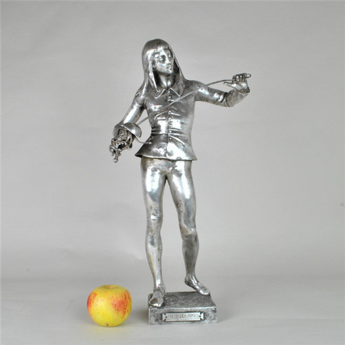 E Laporte, 1ères Armes, Bronze Argenté Signé, XIXème Siècle