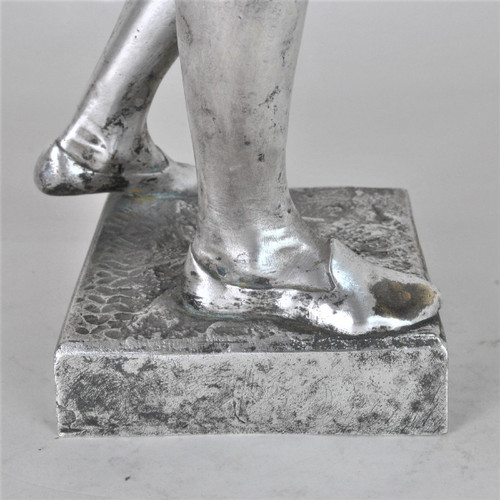 E Laporte, 1ères Armes, Bronze Argenté Signé, XIXème Siècle