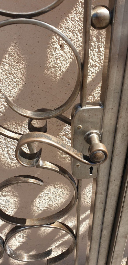 *Offre spéciale*Charles Piguet, Double-porte d'Intérieur En Fer Forgé, Début XXème Siècle