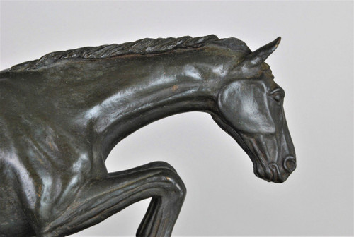 Piga, Steeplechase, Signed Bronze, 20th Century