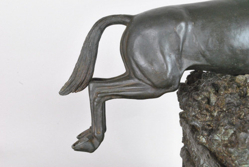 Piga, Steeplechase, Signed Bronze, 20th Century
