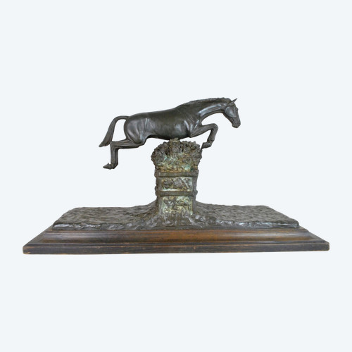 Piga, Steeplechase, Signed Bronze, 20th Century