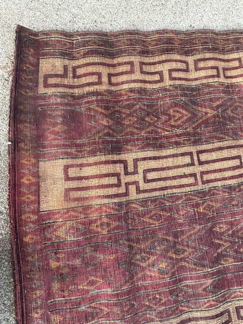Grande Natte - Paillasse De Tente Mauritanienne Début XXéme L 300 cm