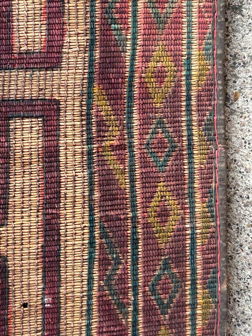 Grande Natte - Paillasse De Tente Mauritanienne Début XXéme L 300 cm